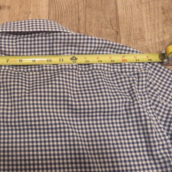 Lucky Brand Mens Medium Slim Fit Checkered Long Sleeve Button Up Casual Shirt - Picture 6 of 8